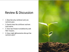 AQA GCSE Geography Tropical Rainforest Soils and Biodiversity