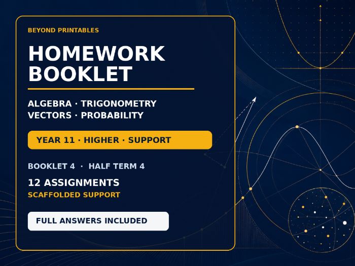 FREE GCSE Higher Maths 1-a-Day Sample | Daily Reasoning | Answers | A3/A4
