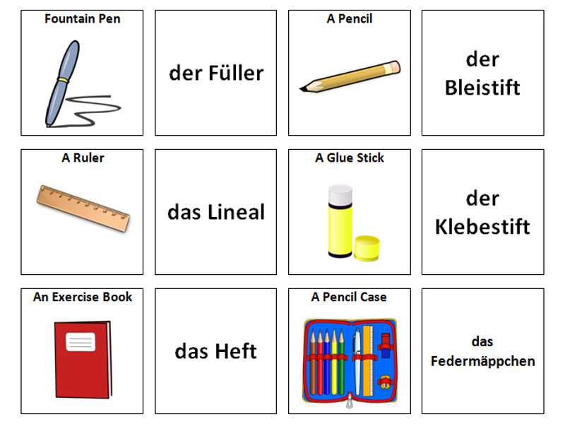 German Vocabulary Telegraph
