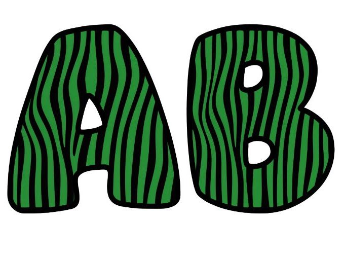 Neon Green Black Classroom Display Lettering Set | Upper & Lowercase Letters, 0-9 and Signs
