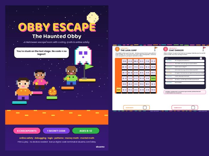 Halloween Escape Room: Online Safety, Coding & Maths (KS2)
