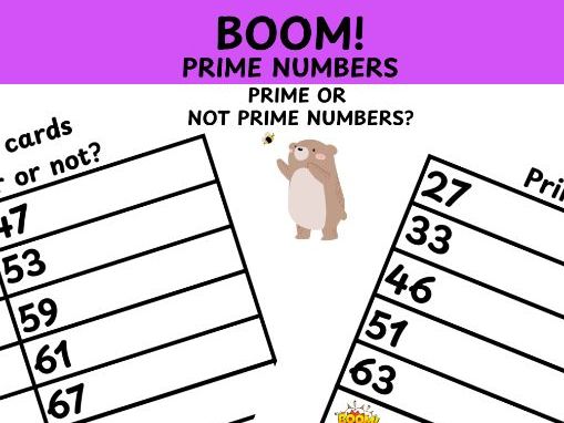 Boom game prime or not prime numbers?