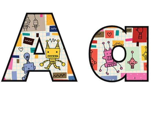 Inventions Robots Display Lettering