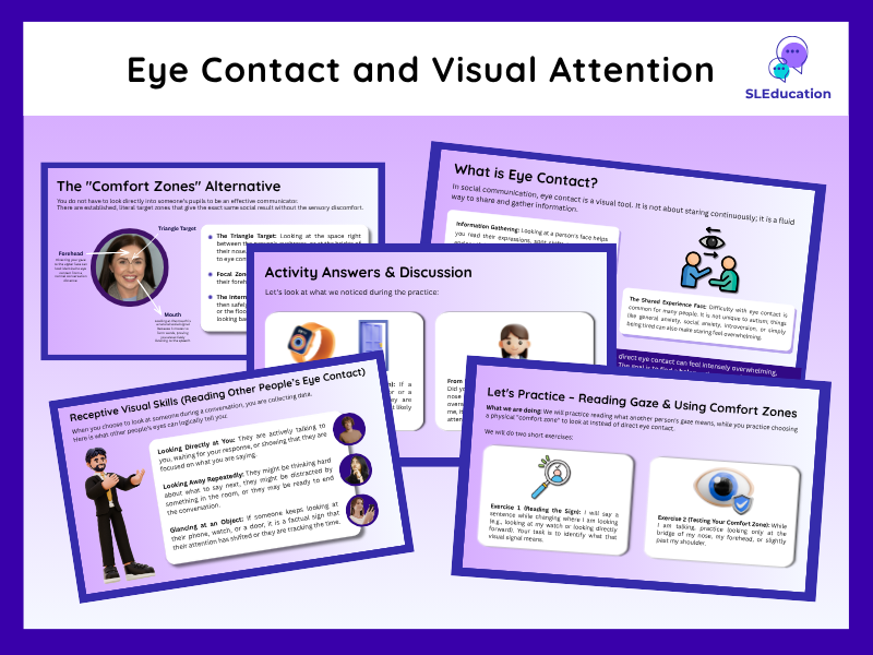 Eye Contact & Visual Attention | Social Skills for ASD | Receptive Communication