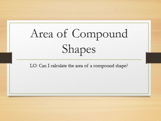 Maths Composite Area Mastery Style