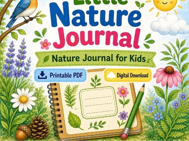 Little Nature Journal | Nature Journal for Kids | Printable PDF | Digital Download