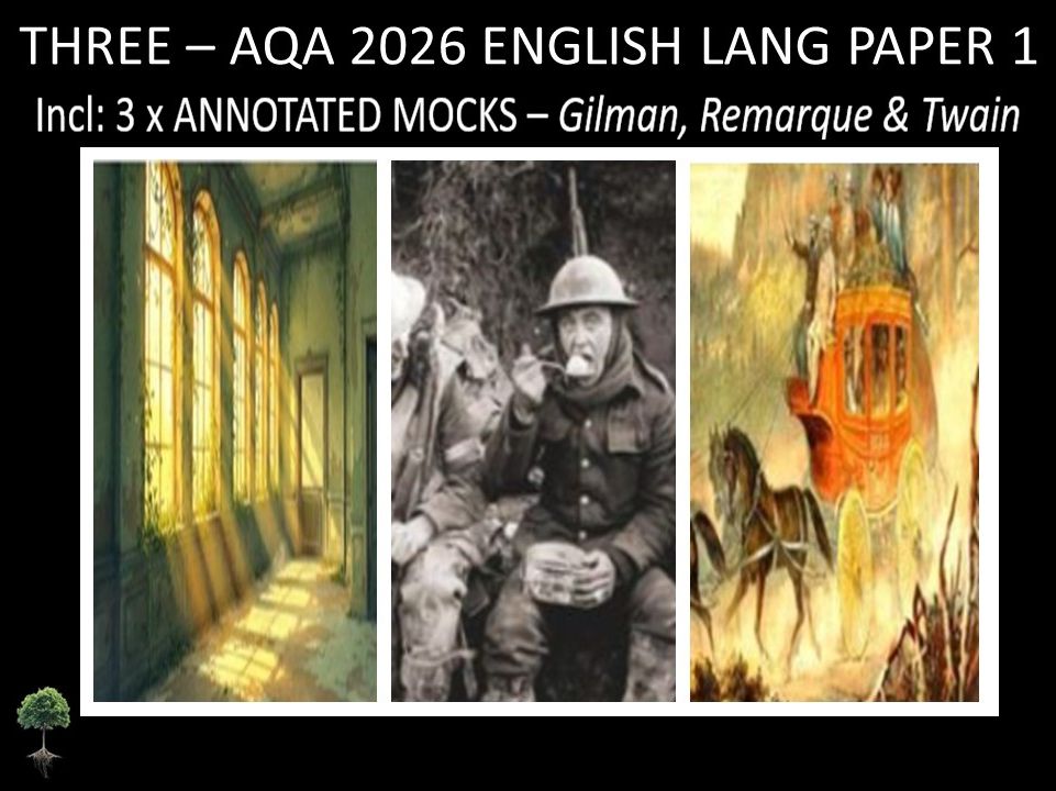 THREE - AQA PAPER 1 | 2026 FULL MOCKS | ANNOTATED