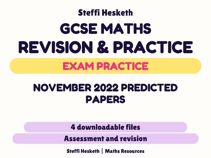 GCSE Maths Nov 2022 Predicted Papers - Mocks (Advanced Info - Edexcel)