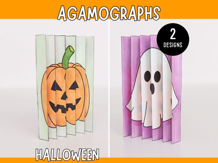 Halloween Agamograph - Magical Printable Craft for Kids