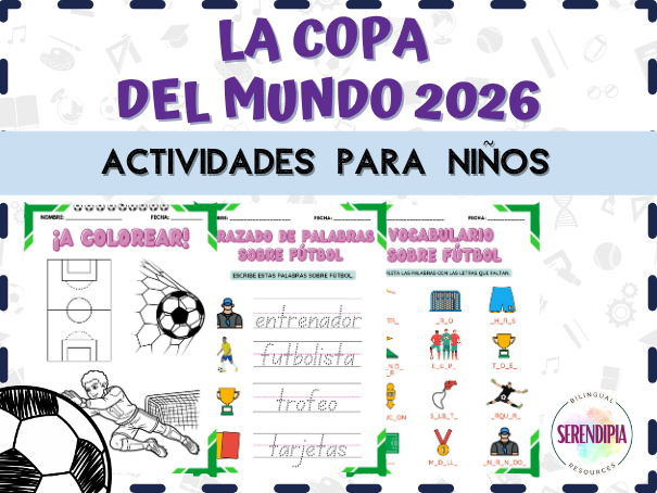 Copa del Mundo 2026 Actividades Niños | 2026 World Cup Spanish Worksheets Kids Word Search