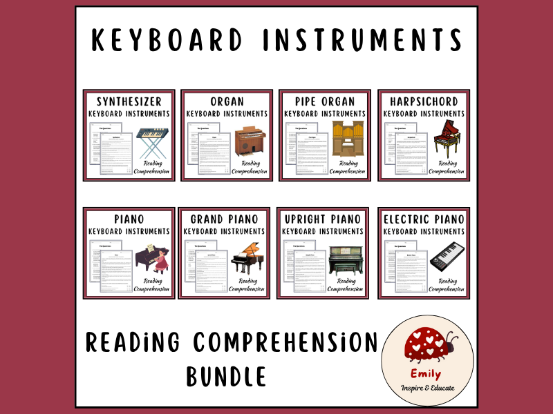 Keyboard Instruments Reading Comprehension Passages & Questions ...