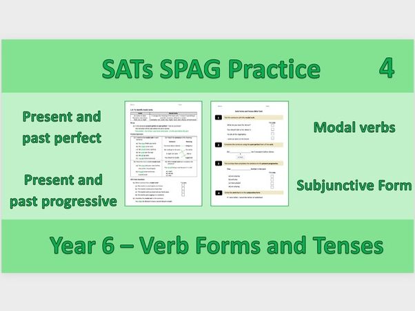 Year 6 SATs SPaG - Verb Forms and Tenses Practice