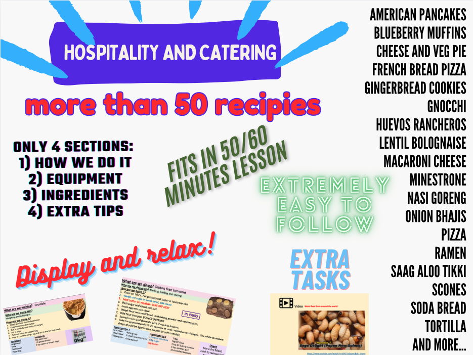 Hospitality and Catering 50+ Foolproof Recipes for 50–60 Minute Lessons