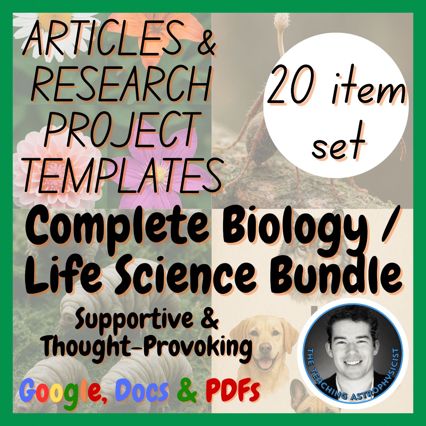 Biology | 10 Life Science Reading Passages + 10 Research Project Templates