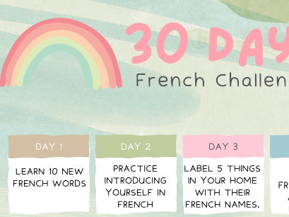 30 days French challenge