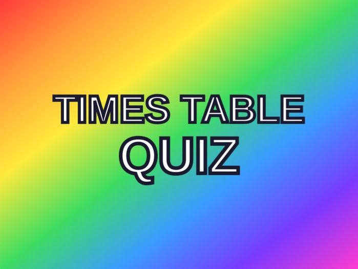 Times Tables Quiz: Paced Class Recall