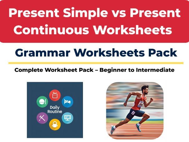 Present Simple v Present Continuous Worksheet