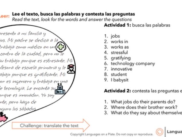 ¿En qué trabajan tus padres? - Jobs in Spanish - What do you parents do?