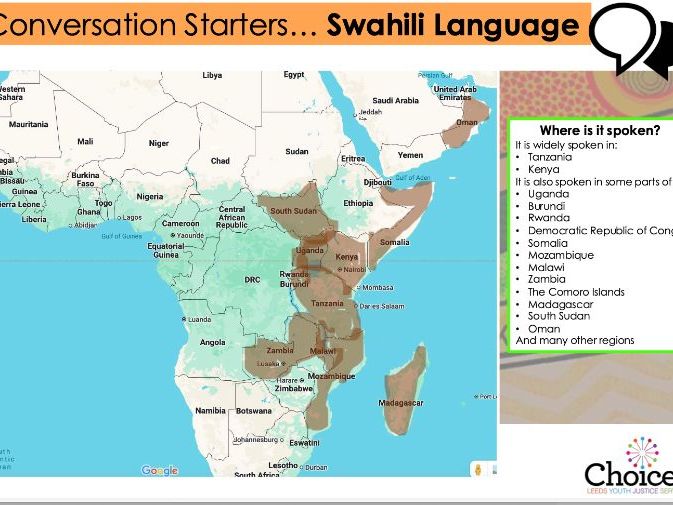Fact Sheet – Swahili - Conversation Starters - Key Information