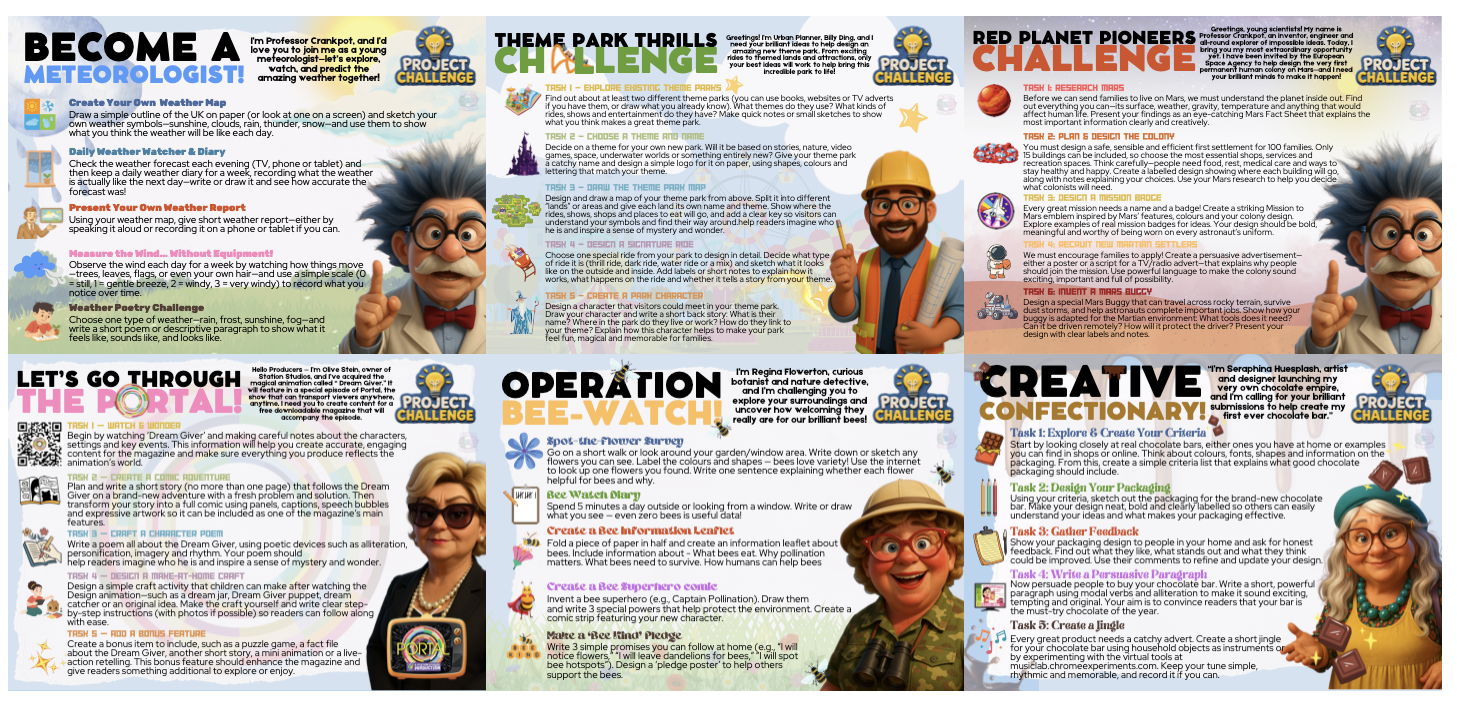 6 Cross Curricular Project Challenges with The Experts!