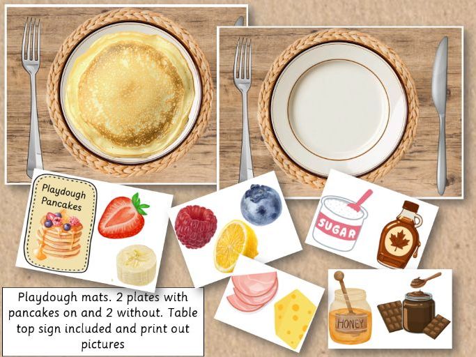 Playdough Pancake Mats