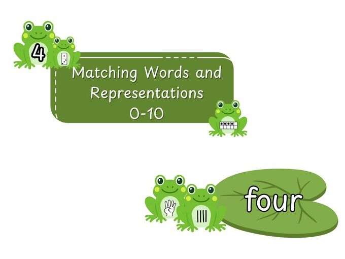Matching Number Words and Representations Frogs