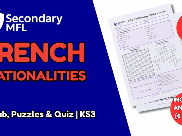 KS3 French Activity Pack: Nationalities & Agreement