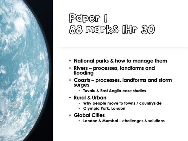 GCSE Geography Options PPT for students