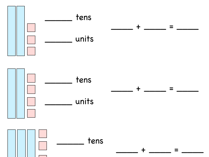 Tens Units Maths Worksheets