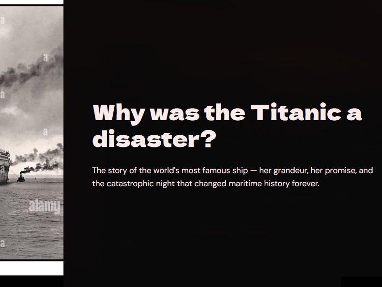 Titanic Lesson- Who was at fault for the Titanic Disaster?