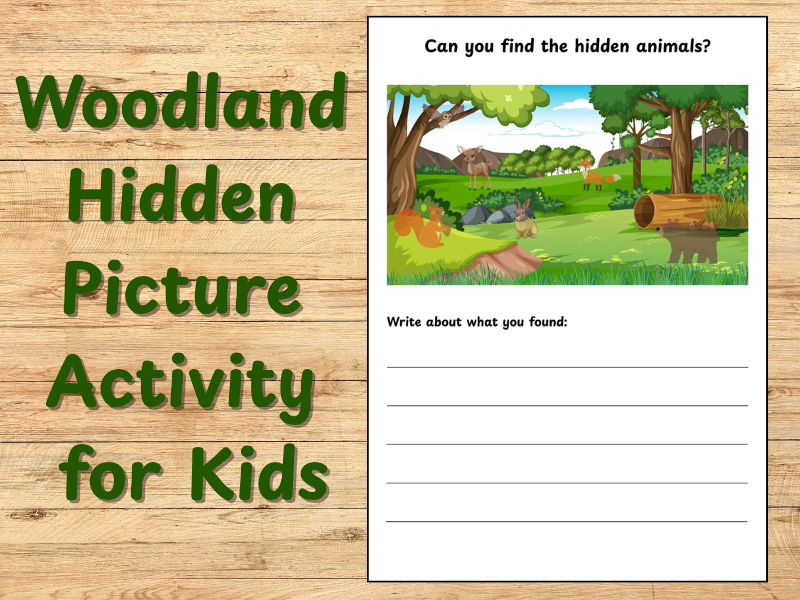 Can You Find the Hidden Animals? | Woodland Hidden Picture Activity for Kids