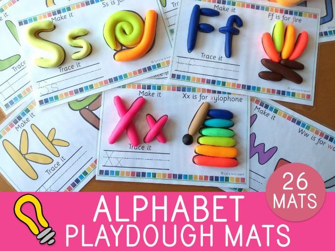 Alphabet Playdough Mats EYFS & Year 1