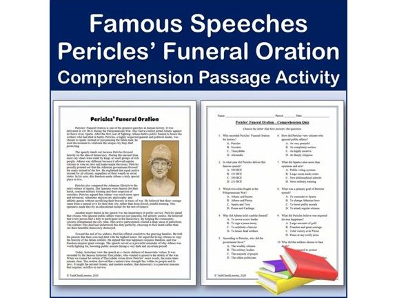 Famous Speeches: Pericles’ Funeral Oration | Reading Passage & Activity