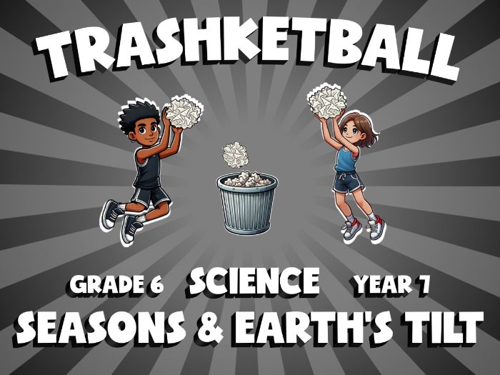 Seasons & Earth’s Tilt TRASHKETBALL Science Game | No-Prep Year 7 Review Activity