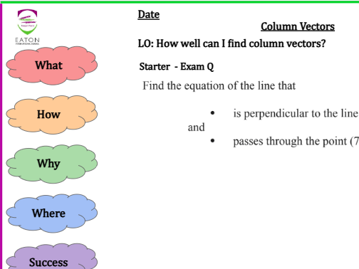 Column Vectors
