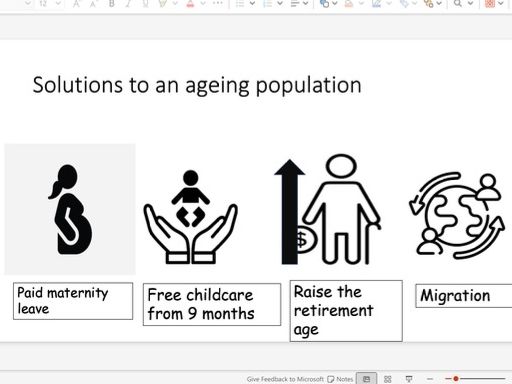 Revision lesson GCSE Geography Ageing population