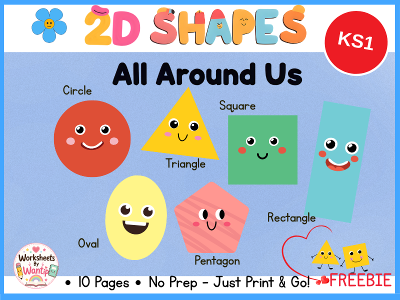 2D Shapes All Around Us | Free Maths Worksheet
