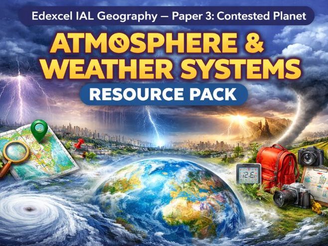 Edexcel IAL Geography- Paper 3- Paper 3: Contested Planet- Atmosphere & Weather Systems Bundle