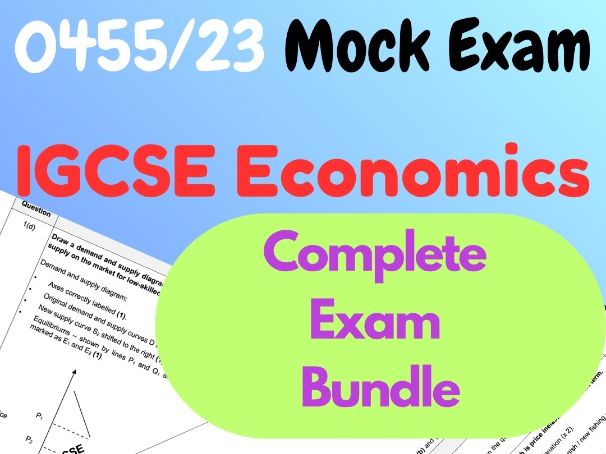 3rd IGCSE Economics 0455/23 Paper 2 Mock Question Paper (PDF)