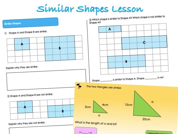 Year 6 Ratio - Similar Shapes Lesson