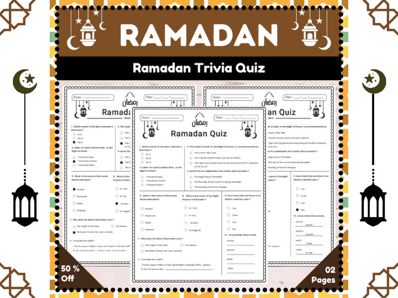Ramadan Trivia Quiz : Test Your Knowledge About the Holy Month