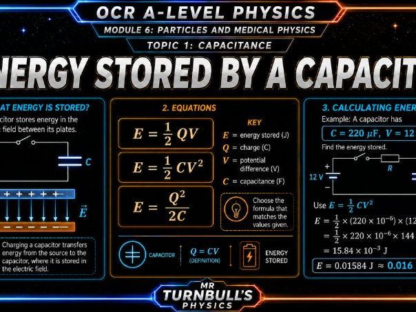 Energy Stored by a Capacitor (OCR A-Level Physics)