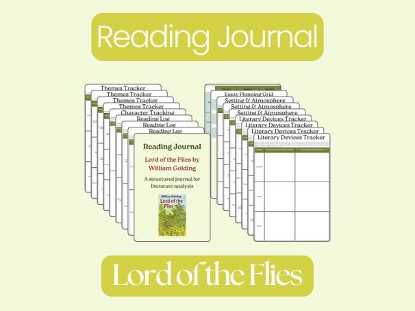 Lord of the Flies by William Golding – Complete Reading Journal & Student Workbook