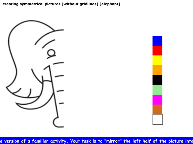 creating symmetrical pictures [without gridlines] [elephant]