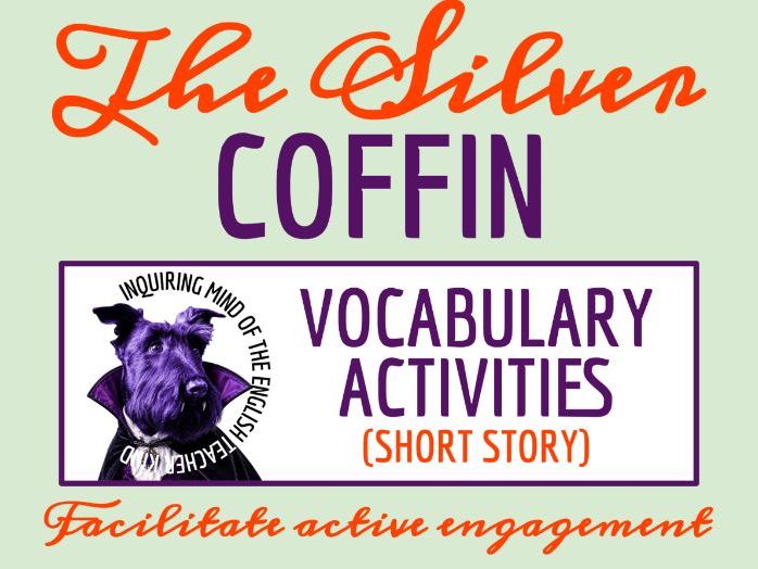 "The Silver Coffin" by Robert B. Johnson Vocabulary Games | Paranormal Fiction | Halloween