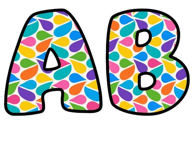 Bright Petal Shapes Bubble Letters | Botanical Bulletin Board Letters | Classroom Display Pack