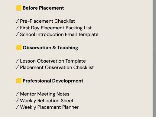 PGCE Placement Planner Bundle | Trainee Teacher Organiser (Digital Download)