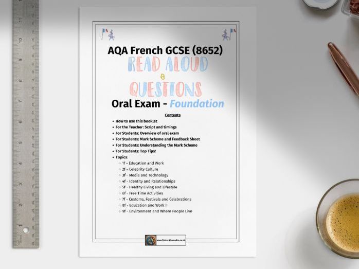 AQA GCSE French Read Aloud (Foundation)