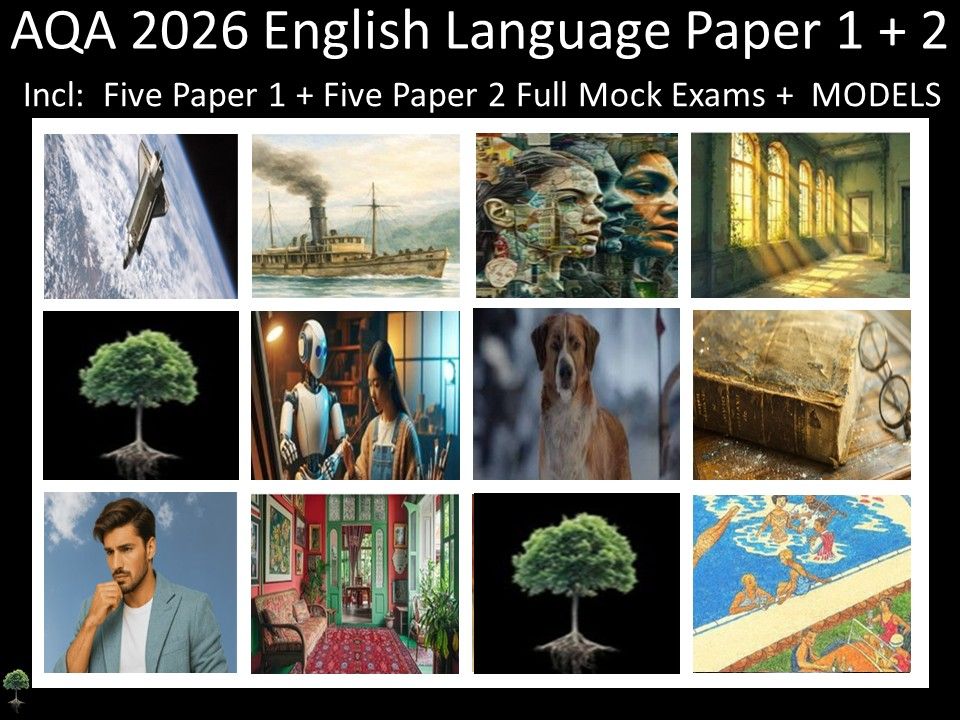 Ten AQA 2026 English Language Paper 1 + 2 Mocks | MODELS
