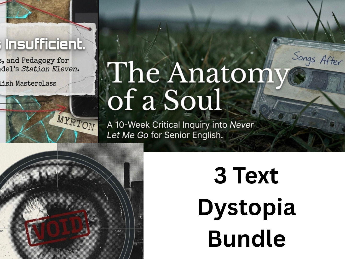 Dystopian Literature Bundle | Never Let Me Go • Blade Runner • Station Eleven